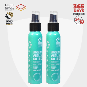 Liquid Guard Germany Antimicrobial & Water-Repellent Protection (365 Days): Textile Coating (100ml, 2 Bottles)